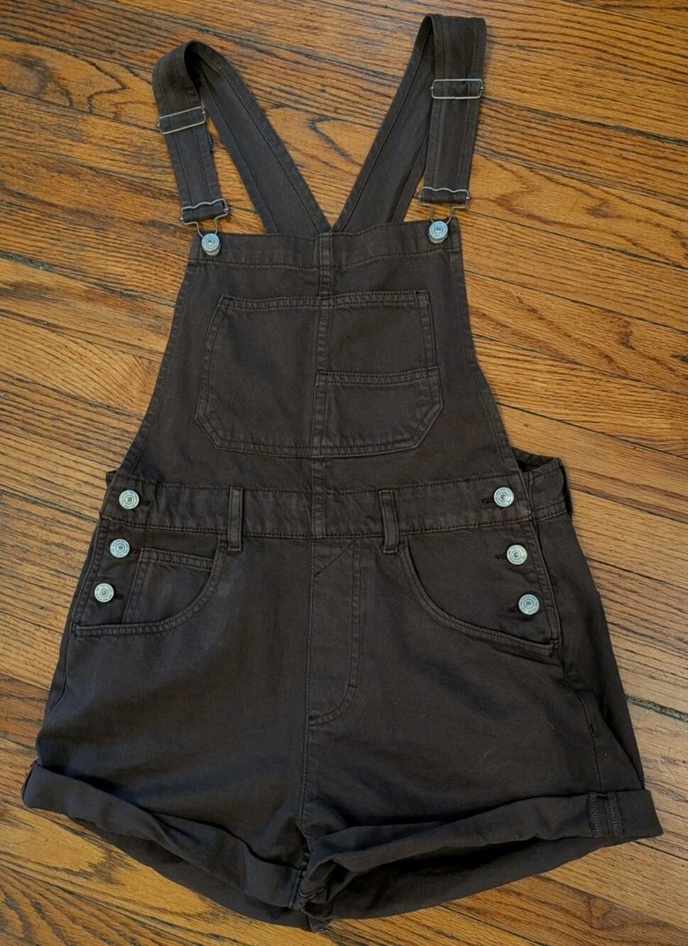 Free People We The Free Ziggy Shortalls Women's Relaxed XS Brown